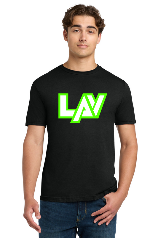 Adult Gildan Softstyle Tee Black & Graphite Heather