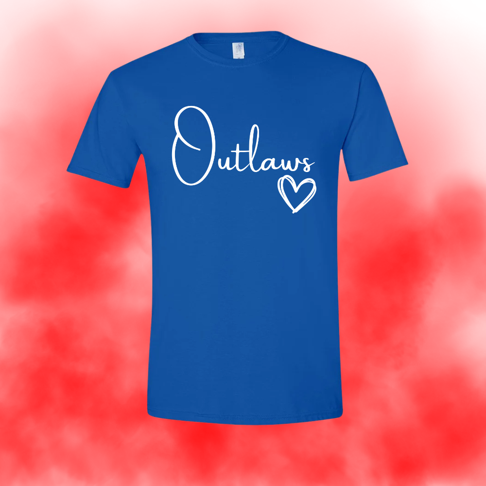 Toddler/Youth Outlaws-Heart Tee