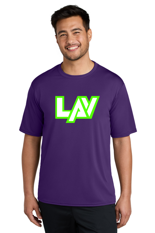 Adult Dri-Fit Tee Neon Green/Blue/Purple