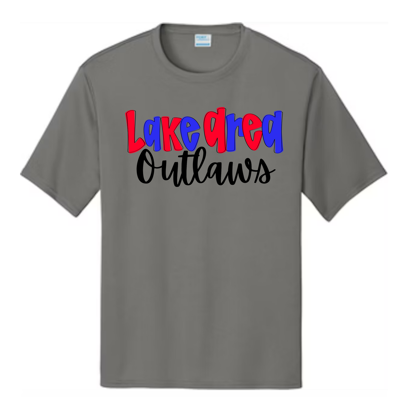 Lake Area Outlaws Baseball Tee-White