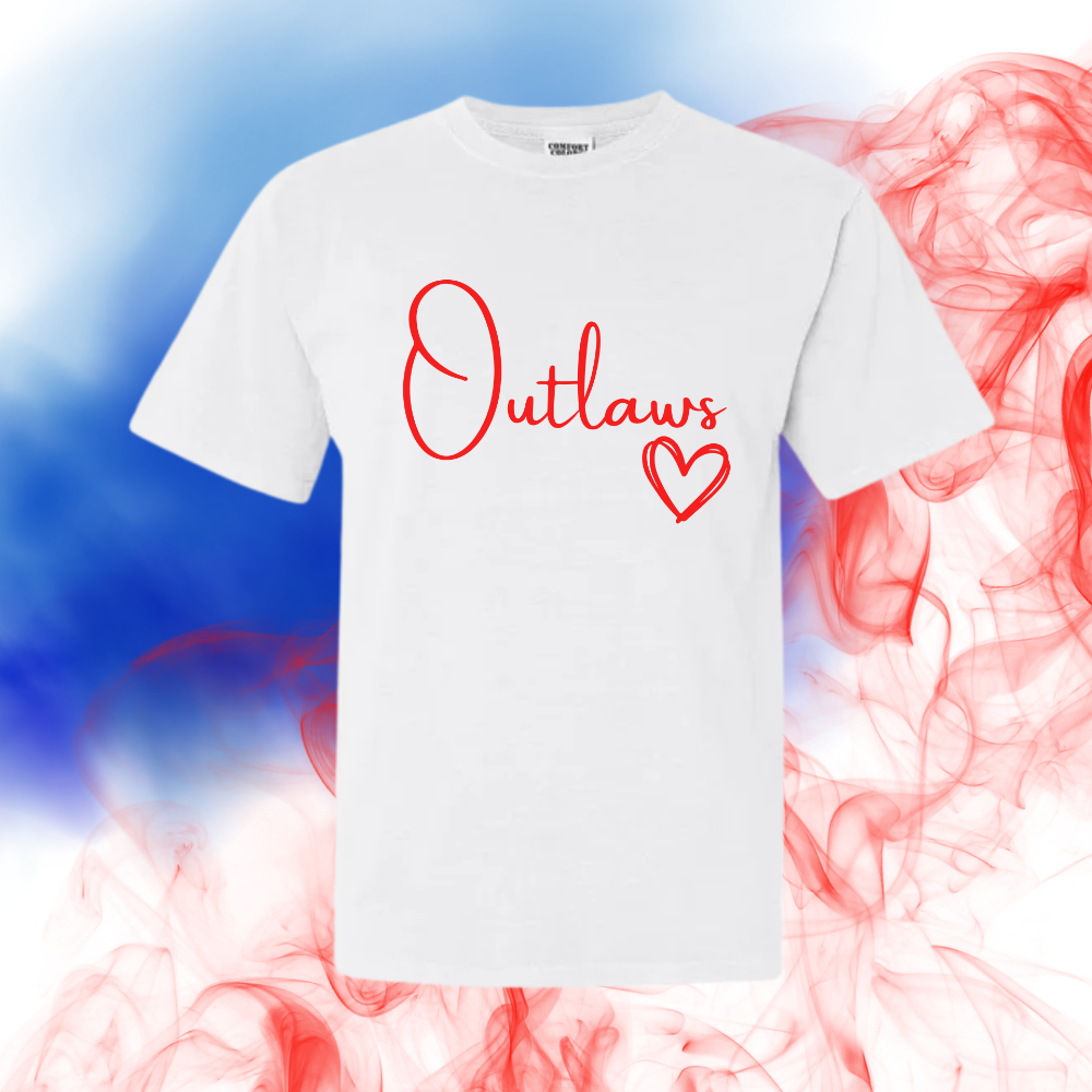 Toddler/Youth Outlaws-Heart Tee