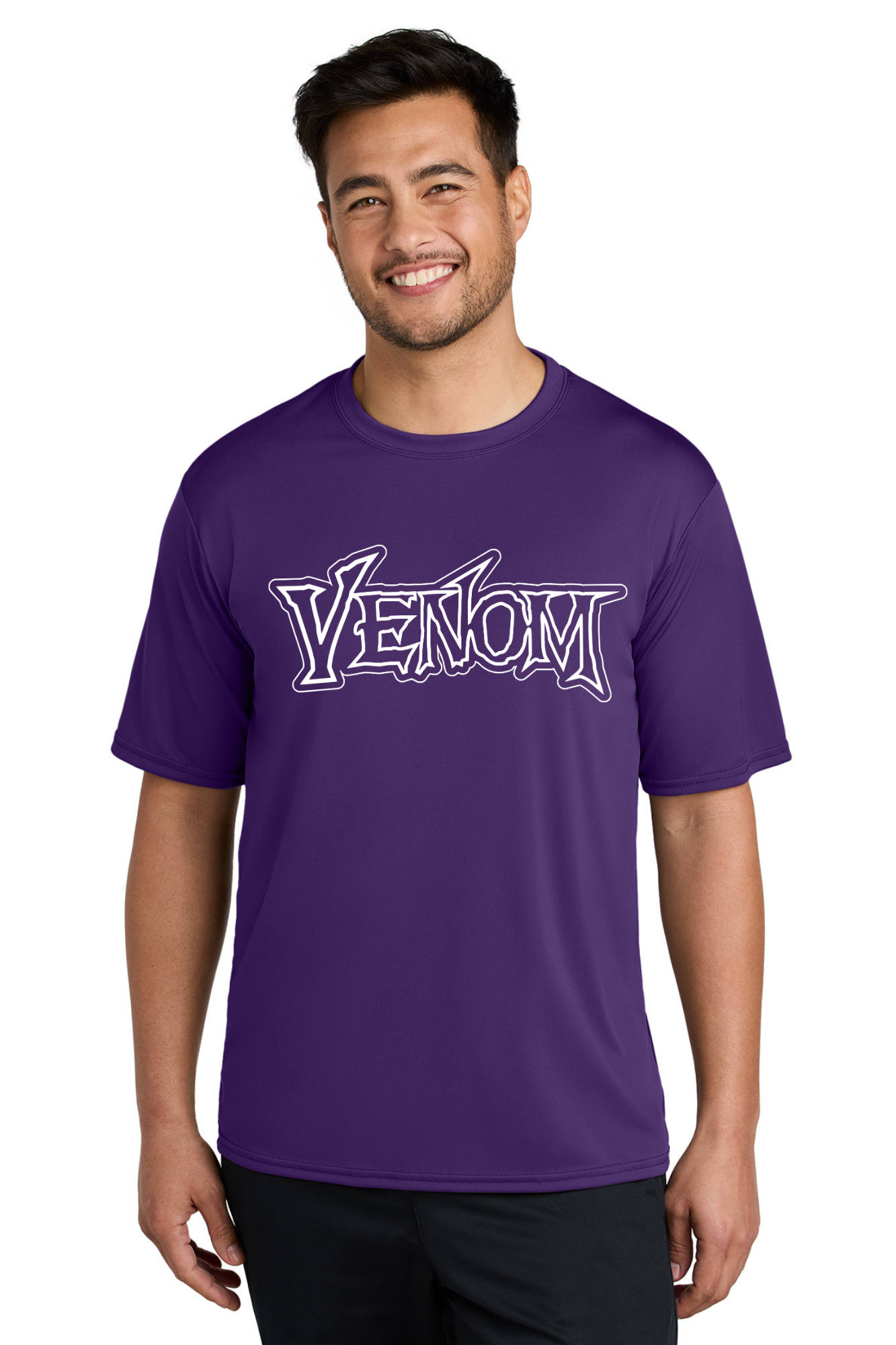 Adult Dri-Fit Tee Neon Green/Blue/Purple