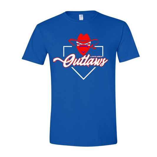 Outlaws Home Plate Tee