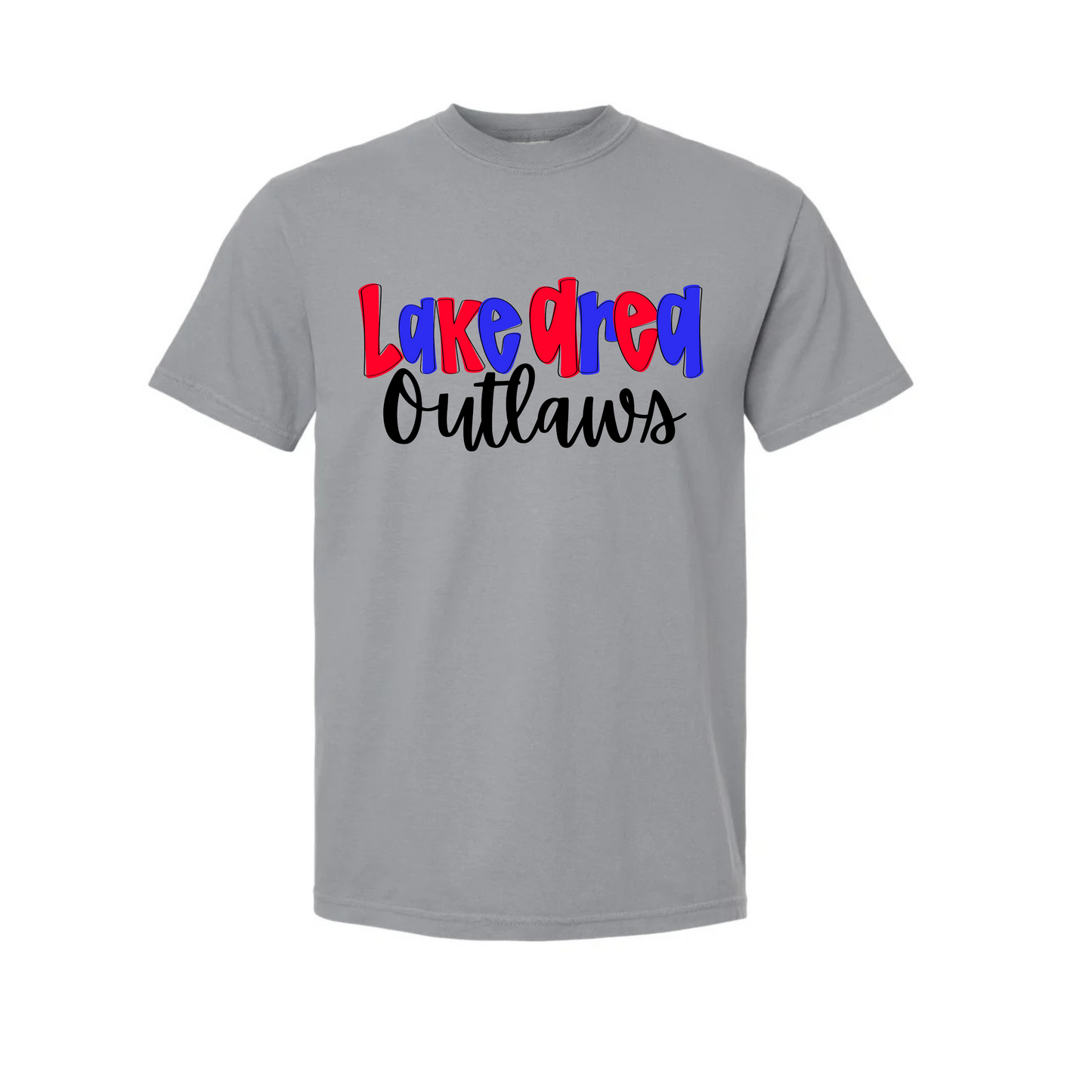 Lake Area Outlaws Baseball Tee-White