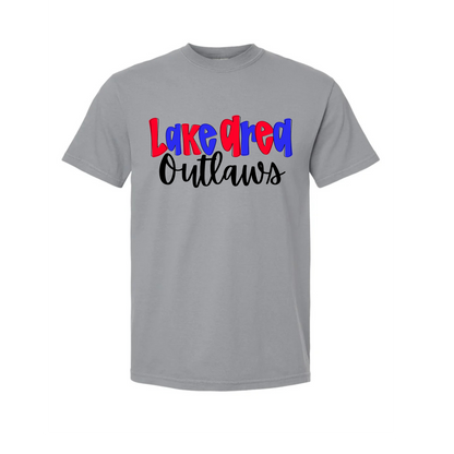 Lake Area Outlaws Baseball Tee-White