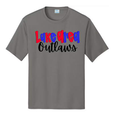 Lake Area Outlaws Baseball Tee-White