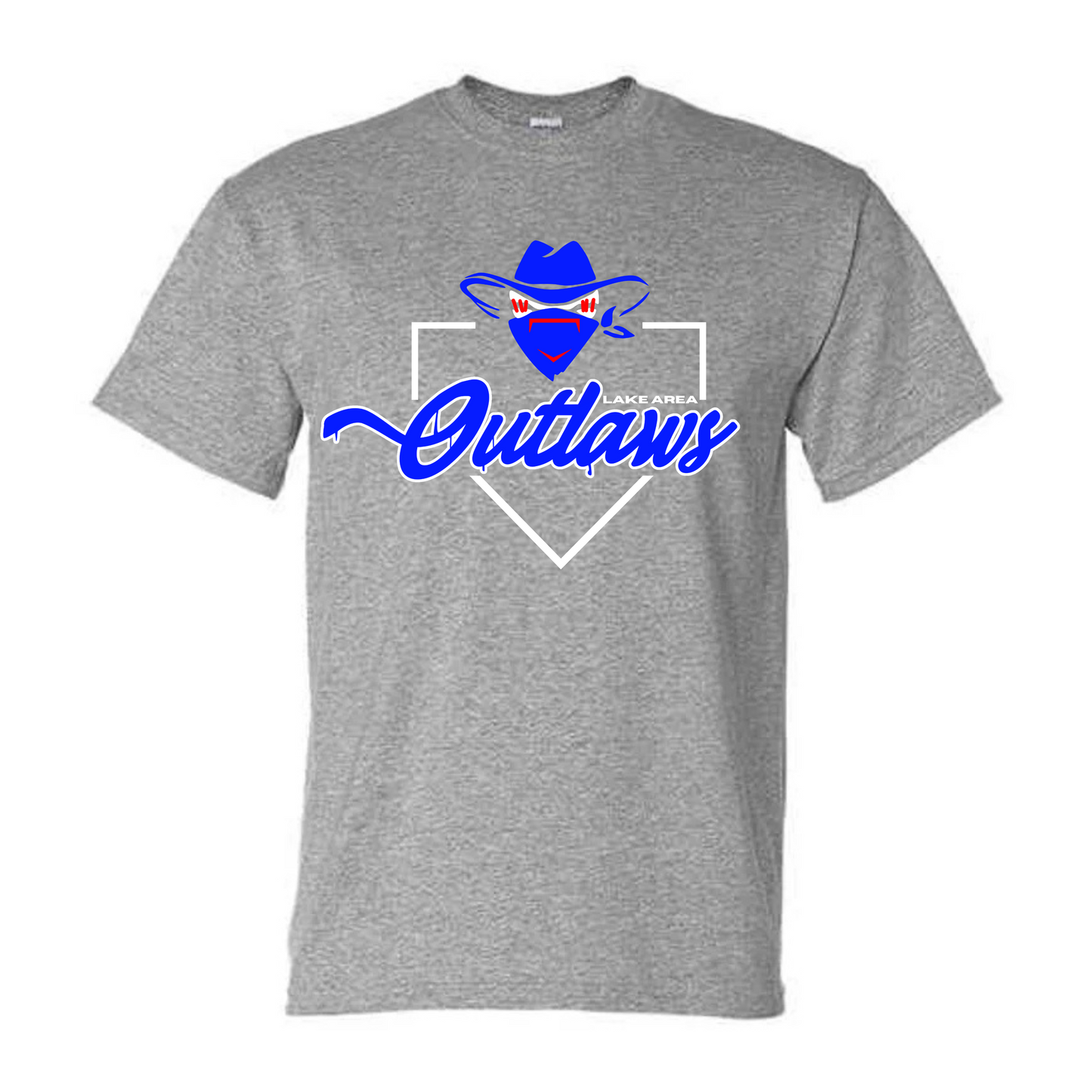 Outlaws Home Plate Tee