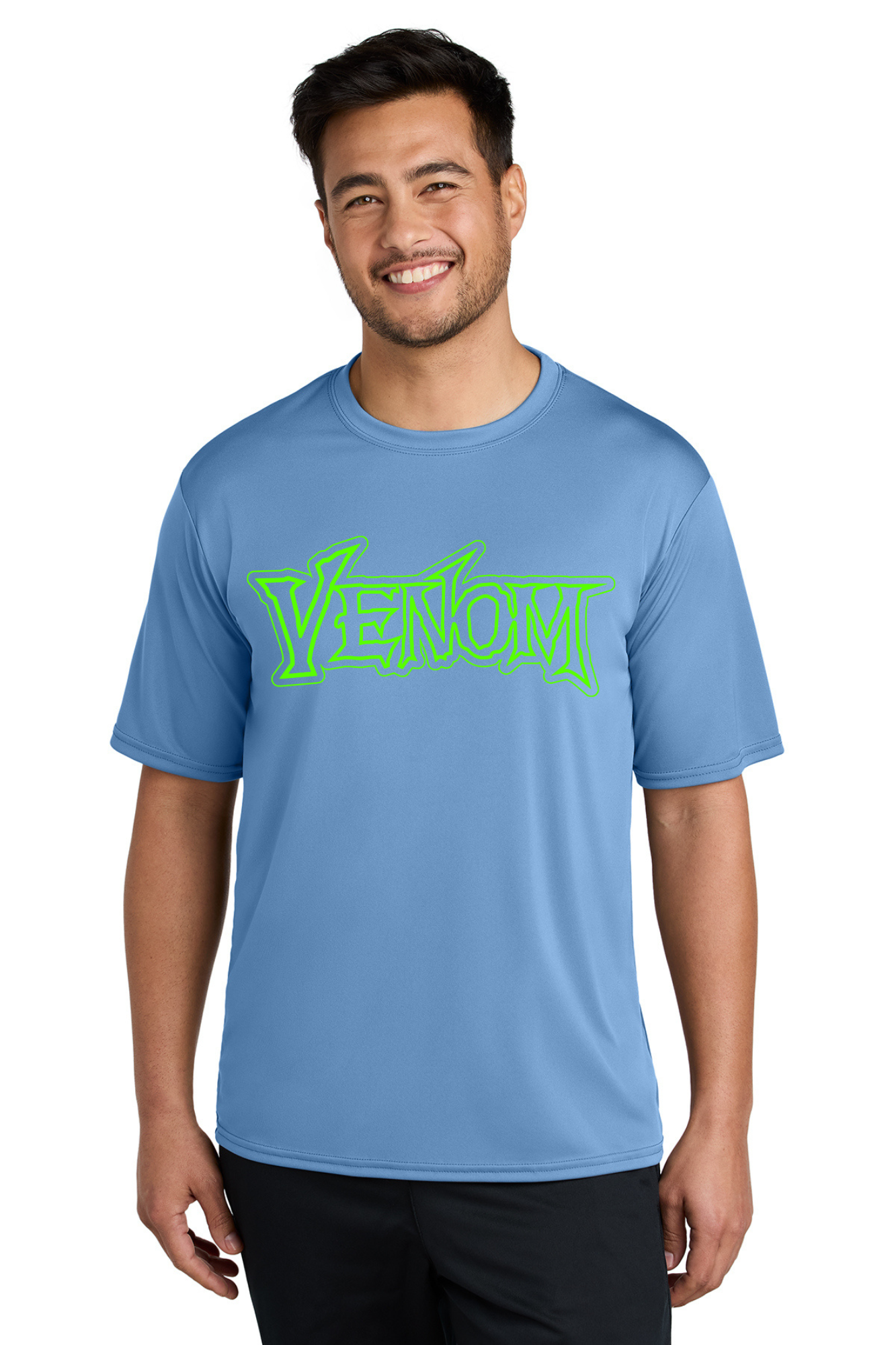 Adult Dri-Fit Tee Neon Green/Blue/Purple